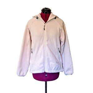 Traveler Sweater Jacket Hoodie Full Zip Cream Color Women Size Large Zip Pockets